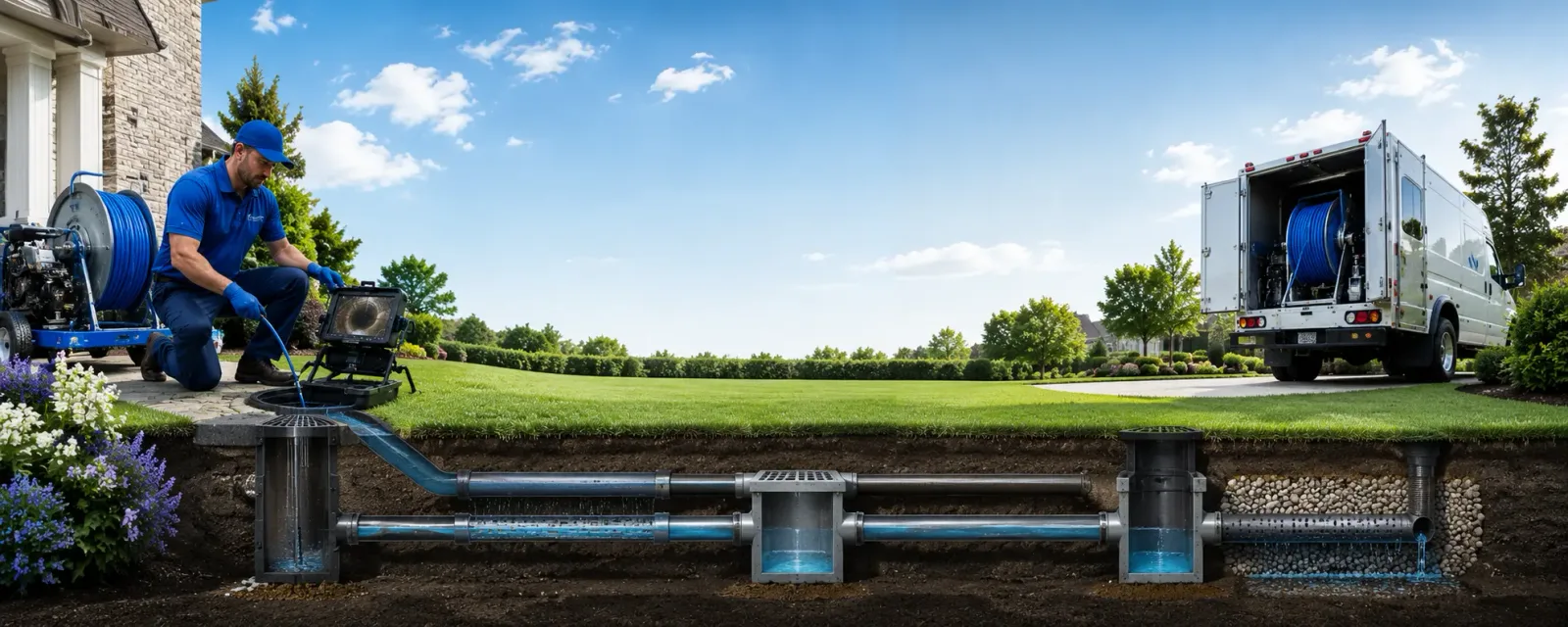 Outdoor drain cleaning information for Farnham, NY